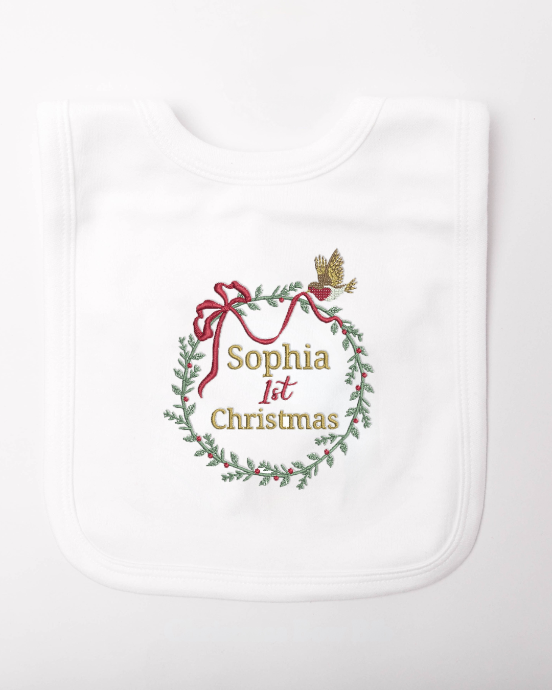 The Winter Ribbon Bib