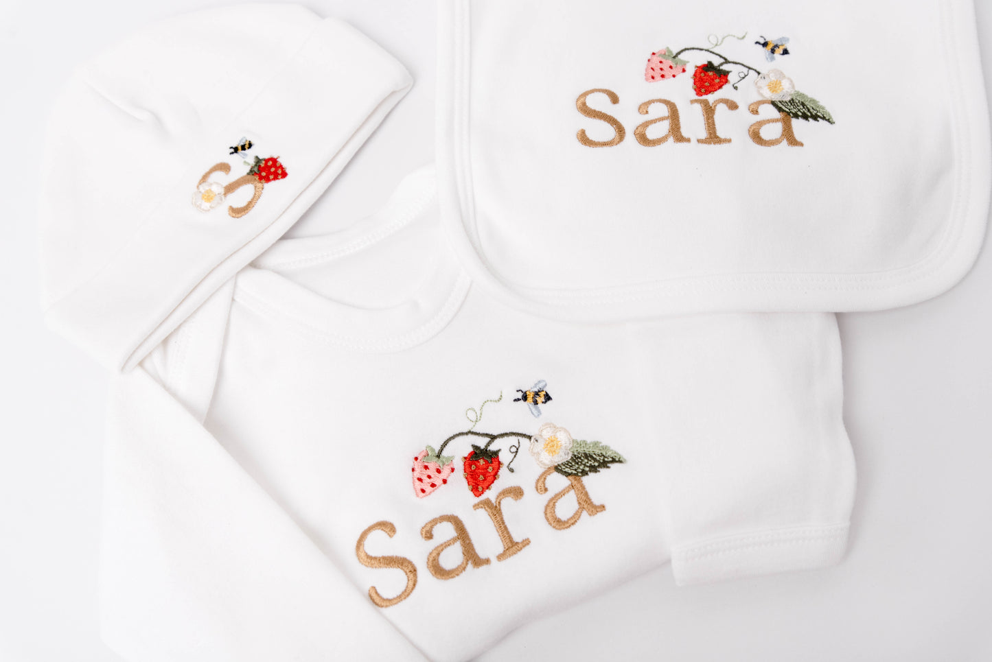 Strawberry Fields Bib