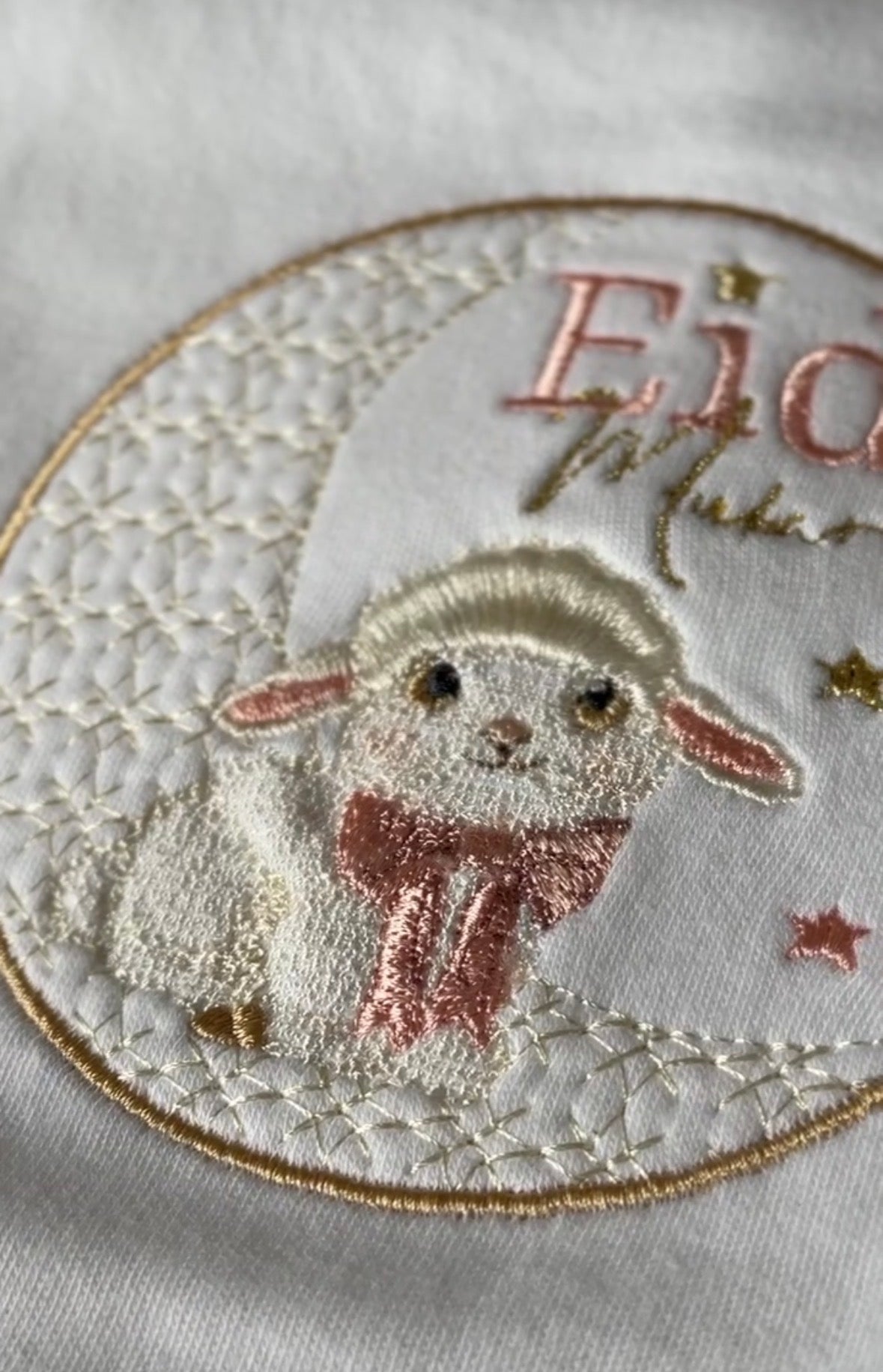 Holy Month Crescent Sheep Bib