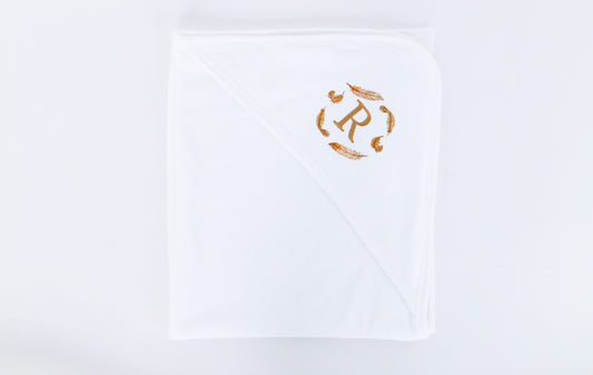 Feather Hooded Baby Towel