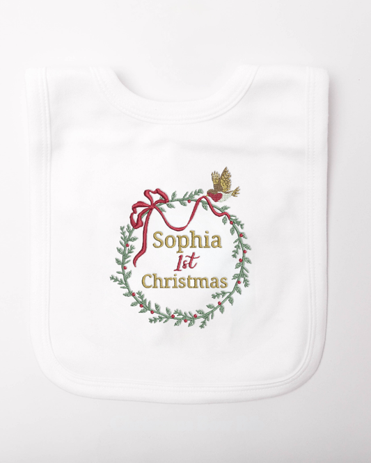 The Winter Ribbon Bib