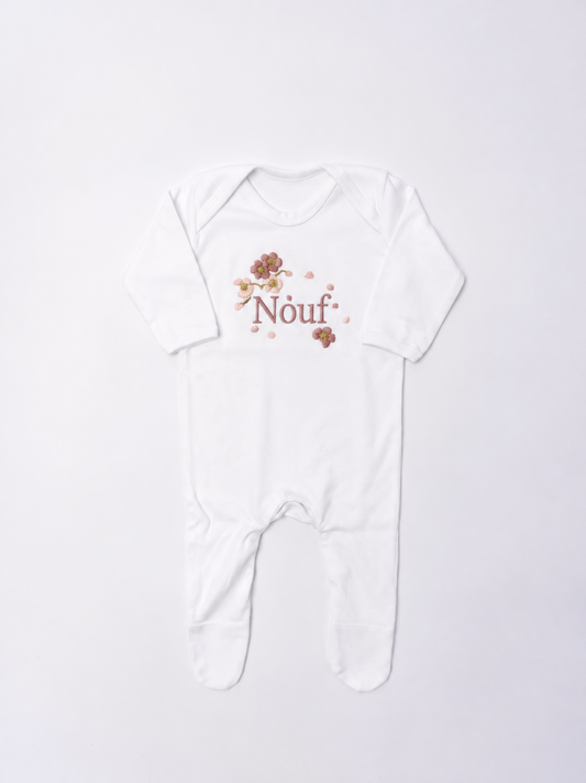 Blossom Personalised Baby Romper