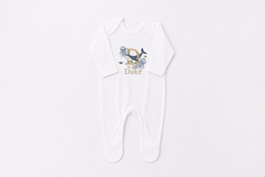 Underwater Personalised Baby Romper