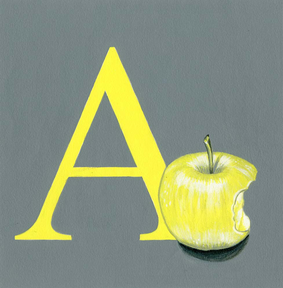 Personalised Alphabet in Acrylic Greeting Card
