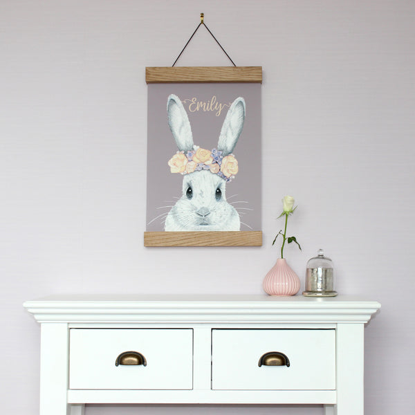 Bunny with Flower Crown Print