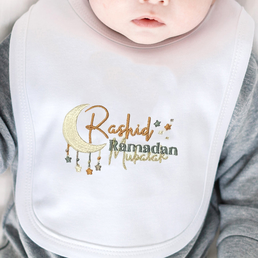 Personalised Ramadan Mubarak Baby Bib
