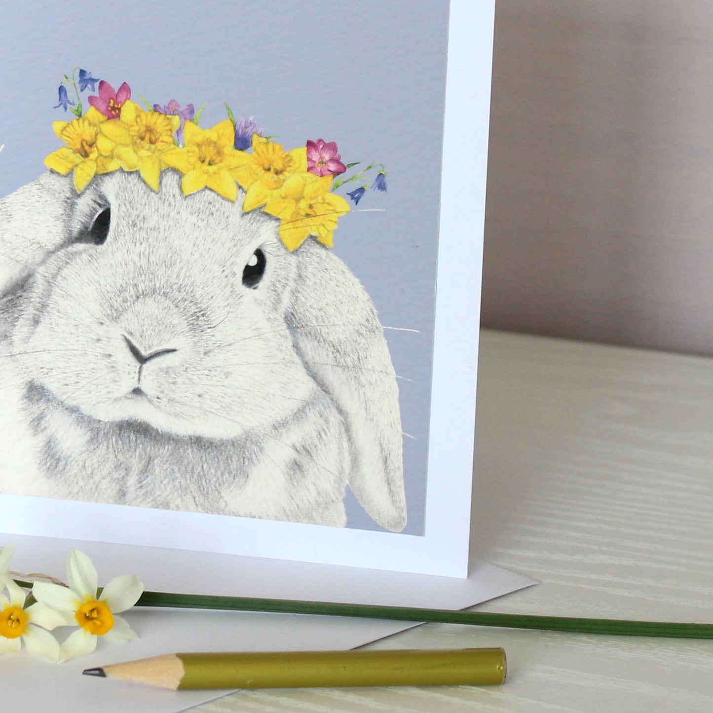 Spring Baby Bunny Greetings Card