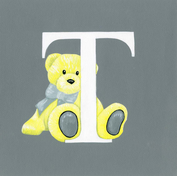Alphabet Print and Cushion Gift Set